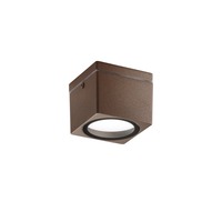 Downlight - FAN I-TOWER-Q1-BRO Stropní svítidlo hliník TOWER, 1xGX53, IP54, barva corten, 90 x 90 x 72 mm - FANEUROPE
