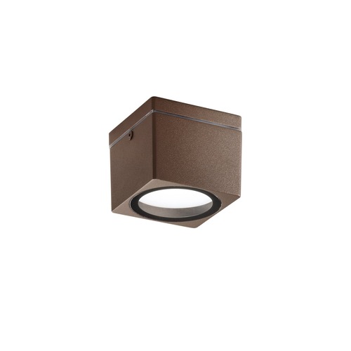 Downlight - FAN I-TOWER-Q1-BRO Stropní svítidlo hliník TOWER, 1xGX53, IP54, barva corten, 90 x 90 x 72 mm - FANEUROPE - foto 1