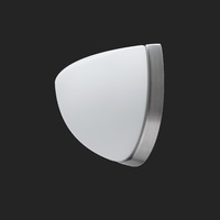 Dekorativní - OS NEL44558 NELA DL1 nástěnné skleněné svítidlo nerez broušená / bílá IP43 60W E27 (původní kód OS 44558) - OSMONT