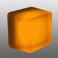 Zapuštěná - AM 114117 LED svítidlo Magnum kostka amber 0,88W 538-592nm 12V DC IP68 - AMVIS