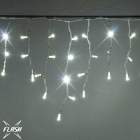 Venkovní krápníky - DLED IFNX0305 DecoLED LED světelné krápníky, FLASH, 3x0,5m, ledově bílá, 114 diod, IP67 IFNX0305