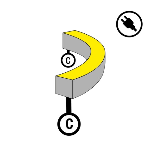 Příslušenství pro LED pásky - SLC S1623S-C-SCHUKO Napájení pro LED pásek NeonFlex 230V Side-Bend Mono C - TLG - foto 1