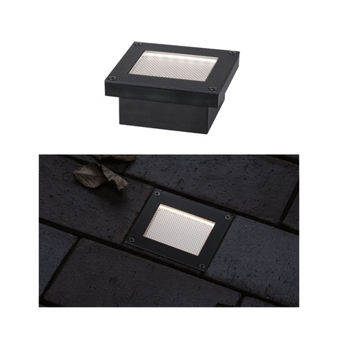 Zapuštěná - P 94578 Solární LED zemní svítidlo Domenic IP67 3000K černá - PAULMANN - foto 1