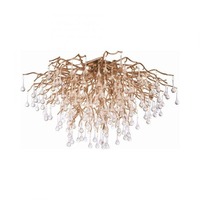 Dekorativní - PN 8092-11 Stropní svítidlo ICICLE 14x G9 40W 100cm mosaz - PAUL NEUHAUS