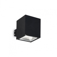 Nástěnná - ILUX 123080 Venkovní nástěnné svítidlo Ideal Lux Snif Square AP1 nero 123080 černé - IDEALLUX