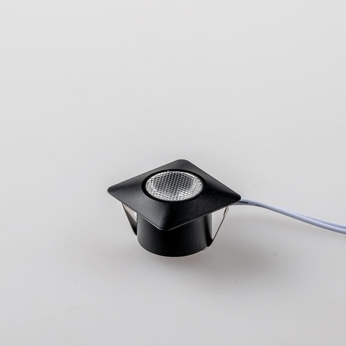 Kruhová - FAN INC-ASSO-R30M-NER Zápustné svítidlo LED ASSO, černá, hliník, 1 W, 100 lm, 4000 K, 3,2 x 3,2 x 2,2 cm - FANEUROPE - foto 1