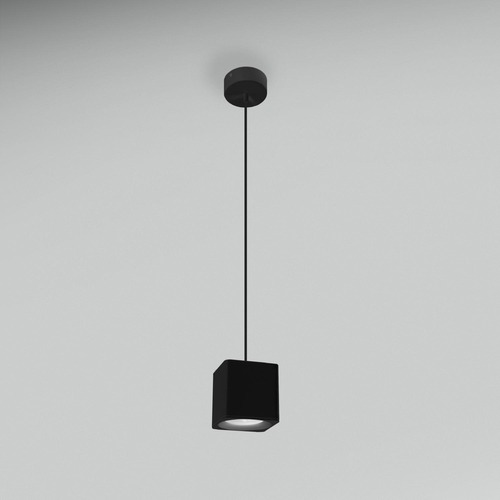 Hranatá - CEN QBNEP-059030 Závěsné LED svítidlo QUBE ČERNÉ 90x90X90mm 5W 230V 3000K 45d IP20 závěs 150cm - CENTURY - foto 1