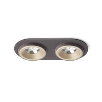 Hranatá - RED R13241 SHARM R II zápustná perleťová zlatá/hnědá 230V LED 2x10W 24° 3000K - RED - DESIGN RENDL
