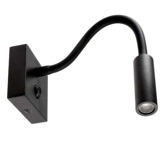 S ramenem - IMPR 341237 Deko-Light nástěnné přisazené svítidlo Brahe I 100-240V AC/50-60Hz 3,30 W 3000 K 165 lm 310 dopravní černá RAL 9017 - foto 1