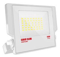 Reflektory - CEN SRSB-309540 LED reflektor SIRIO SLIM BÍLÝ 30W 4000K 110d 147x160x28mm IP66 IK08 - CENTURY