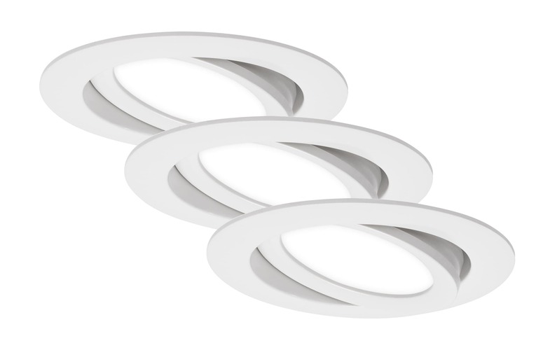 Kruhová - BRI 7114-436 3ks sada LED vestavné svítidlo, pr. 10,6 cm, 7 W, bílé - BRILONER - foto 1