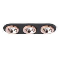Hranatá - RED R13248 SHARM R III zápustná černá měď/měď 230V LED 3x10W 24° 3000K - RED - DESIGN RENDL