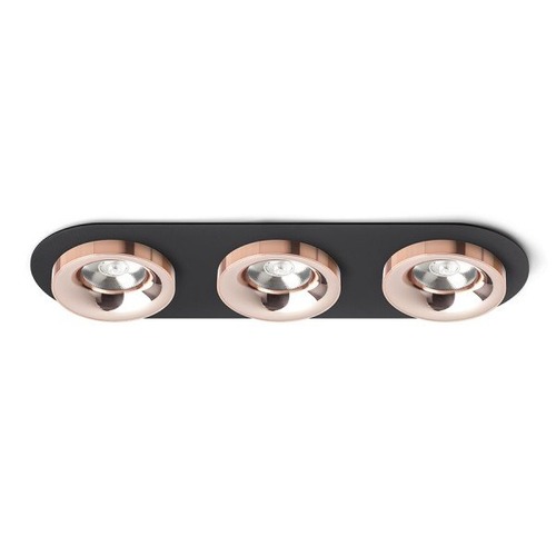 Hranatá - RED R13248 SHARM R III zápustná černá měď/měď 230V LED 3x10W 24° 3000K - RED - DESIGN RENDL - foto 1