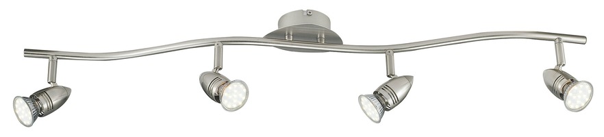 Bodová - FAN SPOT-SUNNY-4 Spotové svítidlo SPOT LED SUNNY nikl 4xGU10 LED 5 W 400 LM 2700 K 94,1 x 11x 16 cm - FANEUROPE