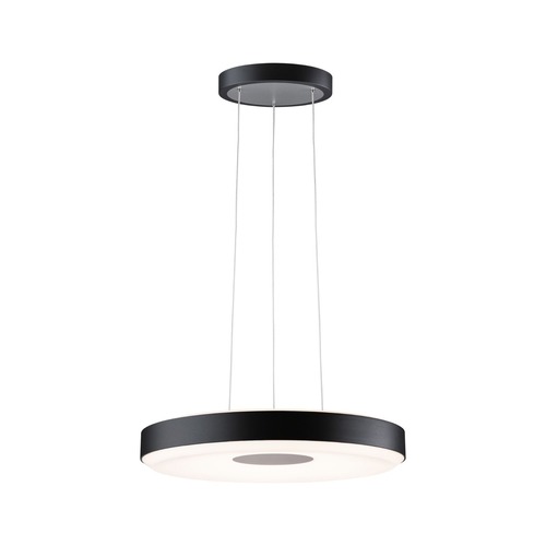 Kruhová - P 79517 LED závěsné svítidlo 3-krokové-stmívatelné Puric Pane 2700K 1./ 1.22W černá/šedá stmívatelné - PAULMANN - foto 1