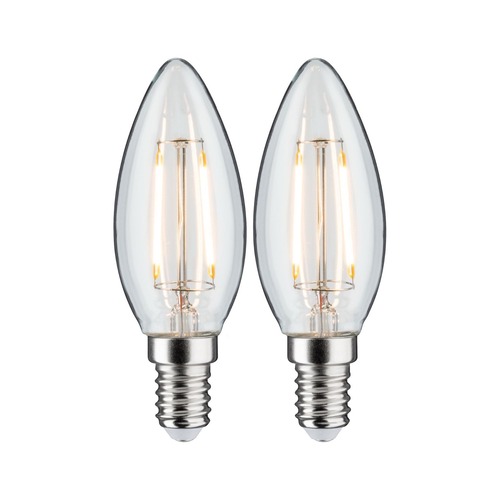 E14 - P 28855 LED svíčka Filament E14 230V 2x2,7W 2700K čirá - PAULMANN - foto 1