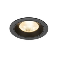 Kruhová - LA 1010160 NUMINOS® L Stropní vestavné svítidlo, 2700 K, 40°, IP20, kulaté, černé - BIG WHITE (SLV)