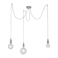 Vícečetná - LD 13571-55 DIY Závěsné svítidlo, ocel, 3-ramenné, moderní retro - LEUCHTEN DIREKT / JUST LIGHT