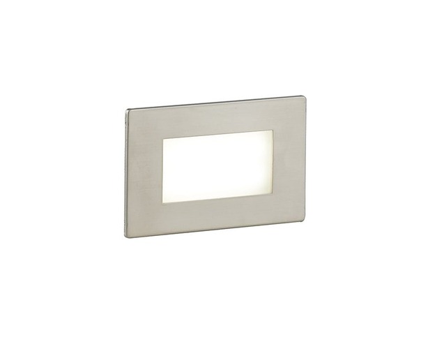 Zapuštěná - FAN INC-BOLT-503HP Zápustné venkovní svítidlo LED Bolt, bílá/nikl/polykarbonát, 3 W, 200 lm, 4000 K, IP65, včetně nouzové baterie 3 h, 10,7 x 3,25 - FANEUROPE - foto 1