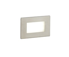 Zapuštěná - FAN INC-BOLT-503HP Zápustné venkovní svítidlo LED Bolt, bílá/nikl/polykarbonát, 3 W, 200 lm, 4000 K, IP65, včetně nouzové baterie 3 h, 10,7 x 3,25 - FANEUROPE
