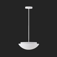 Kruhová - OS AUR54001 AURA P3 závěsné skleněné svítidlo bílá IP40 2x75W E27 (původní kód OS 54001) - OSMONT