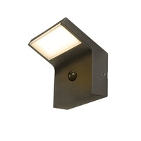 Nástěnná - LA 1008723 ORDI II WL, SENSOR, nástěnné světlo pro povrchovou montáž, hranaté, 2200/3000 K, IP54, černá barva - BIG WHITE (SLV)
