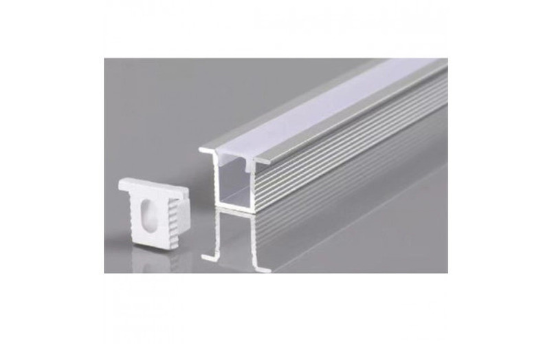 LED profily Optonica - Hliníkový profil pro LED pásek Stříbrné tělo a bílý kryt L=2m - foto 1