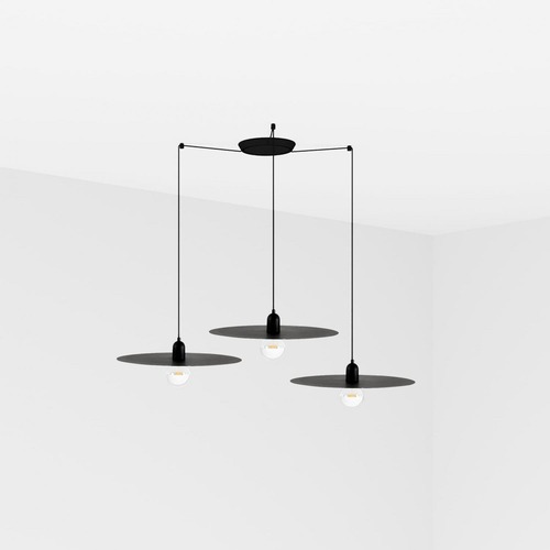 Dekorativní - FARO 68145-3L PLAT závěsné svítidlo, černá, 3L - FARO - foto 1