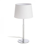 Stolní lampy dekorační - RED R11986X VÝPRODEJ VZORKU - BROADWAY stolní bílá chrom 230V E27 42W - RED - DESIGN RENDL