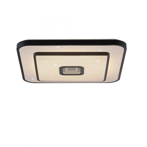 Hranatá - LD 15457-18 LED stropní svítidlo TURANUS, černá, hranaté, 50 cm, hvězdné nebe, 3000K - JUST LIGHT - foto 1