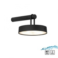 Dekorativní - LD 19312-18 ARMA LED nástěnné svítidlo na baterie černé stmívatelné dotykem IP44 paměťová funkce 2700K - JUST LIGHT