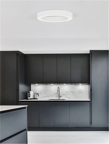 Kruhová - NV 9345632 Stropní svítidlo MORBIDO bílý hliník a akryl LED 50W 230V 2700K - 4000K IP20 vč. dálkového ovládání stmívatelné Tuya - NOVA LUCE - foto 1