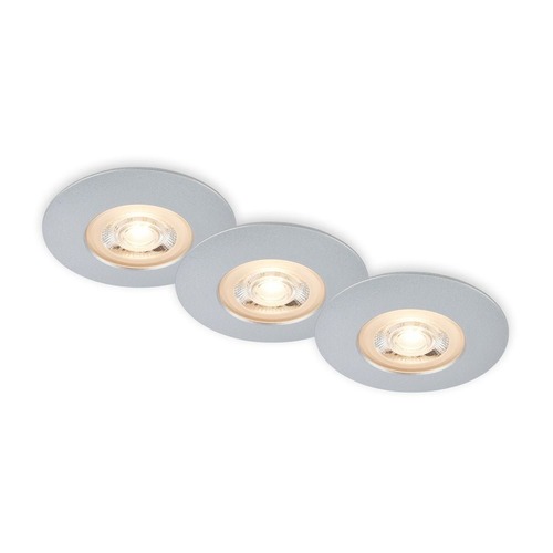 Kruhová - BRI 7044-034 LED vestavná svítidla, pr.9 cm, 3x LED, 5 W, 480 lm, matný chrom - BRILONER - foto 1