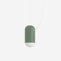 Dekorativní - LU ZL.L1.C.61 Závěsné svítidlo CAPSULE 7,4W LED 3000K sklo černá opál ZL.L1.C.61 - LUCIS