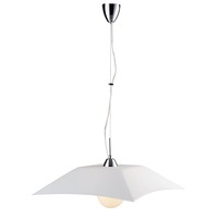 Hranatá - FAN I-OSIRIDE-S50 Závěsné svítidlo OSIRIDE, bílá, 1 x E27, 50 x 50 x 120 cm - FANEUROPE