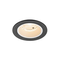 Kruhová - LA 1009440 NUMINOS® S Stropní vestavné svítidlo, 2700 K, 55°, IP20, kulaté, černé / bílé - BIG WHITE (SLV)