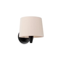 Dekorativní - FARO 64307-35 SAMBA černá/skládaná nástěnná lampa, béžová - FARO