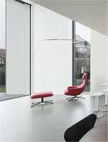 Kruhová - NV 9345611 Závěsné svítidlo TARQUIN šampaň stříbrný hliník a akryl LED 58W 230V 3000K IP20 stmívatelné - NOVA LUCE