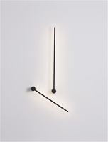 Nepřímé osvětlení - NV 9009324 Nástěnné svítidlo SYNTHESI černý hliník a akryl LED 25W 230V 3000K IP20 - NOVA LUCE