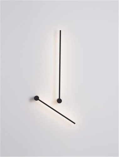 Nepřímé osvětlení - NV 9009324 Nástěnné svítidlo SYNTHESI černý hliník a akryl LED 25W 230V 3000K IP20 - NOVA LUCE - foto 1