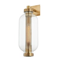 Nástěnná - HVLG B7033-CE Venkovní nástěnné svítidlo ATWATER mosaz/sklo mosaz/čirá E27 1x13W - HUDSON VALLEY (Troy)