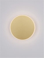 Nepřímé osvětlení - NV 9248161 Nástěnné svítidlo CYRCLE matný zlatý hliník a akryl LED 20.5W 230V 3000K IP20 - NOVA LUCE