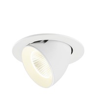 Kruhová - LA 1009752 NUMINOS® GIMBLE L Stropní vestavné svítidlo, 4000 K, 40°, IP20, kulaté, bílé - BIG WHITE (SLV)