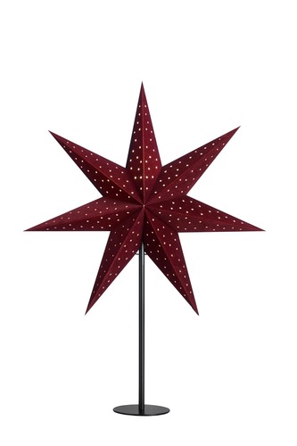 Interiérové dekorace - MAR 705178 Clara červená hvězda na stůl s černou - Markslöjd - foto 1