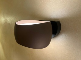 Dekorativní - OL 70-845-20-41 Hlava pro nástěnné svítidlo CURVED hnědá Tunable white 2200-5000K Casambi 1600lm 22W - OLIGO