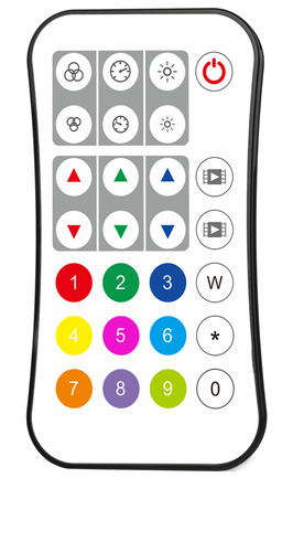 Stmívače a regulátory proužků - RGB/RGBW Dálkové ovládání - foto 1