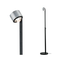 Stojací lampy - P 79717 LED stojací svítidlo Aldan 15,5W černá/hliník kartáčovaný stmívatelné - PAULMANN