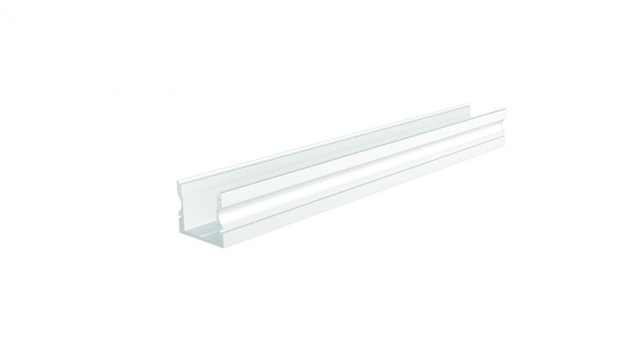 Al profily k přisazení - IMPR 970145 AU-02-12 vysoký U-profil pro 12 - 13,3 mm LED pásek matná bílá - LIGHT IMPRESSIONS - foto 1
