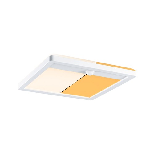 Nástěnná - P 94707 LED venkovní panel Lamina Backlight pohybové čidlo neláká hmyz IP44 hranaté 250x47mm CCT 14W 230V bílá umělá hmota - PAULMANN - foto 1