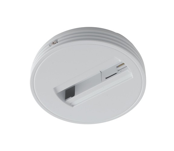 Lišty a příslušenství EUTRAC - FAN LED-TRACK-BASE Příslušenství BASE, bílá pro FARO BINARIO 12x2,5 cm - FANEUROPE - foto 1
